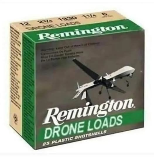 LightTackle's tweet photo. #Take #Out #Those #Creepy #Invasive #Flying #Fortresses #With #Drone #Loads #By @remington #remingtonarms #Remington 12 #gauge #shotgun #slugs #shotsfired https://t.co/okL5f28Asb