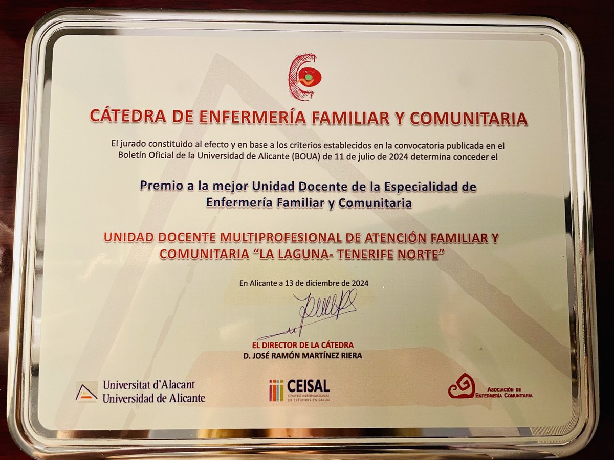 Orgullosa de nuestros EIR, tutores, equipo de trabajo, Gerencia AP Tfe y de mi compañero de fatigas ⁦<a href="/ruymanbrito/">diagnosticoenfermero</a>⁩ .Gracias!#SomoslaNorte ⁦<a href="/NayraGarcia78/">Nayra García</a>⁩ ⁦<a href="/ConcepcinSanti3/">Conchi Santiago</a>⁩ ⁦<a href="/Alejopab/">Alejandro Alvarez</a>⁩ ⁦<a href="/delgado_farina/">MonicaDelgadoFariña</a>⁩ ⁦<a href="/idart86/">Aarón I Plasencia</a>⁩