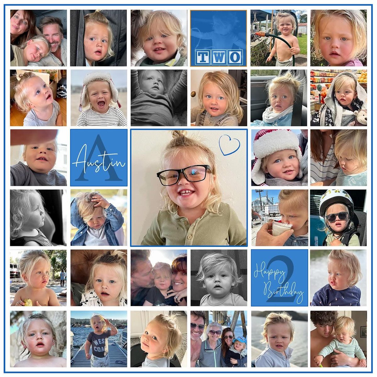 paulgreenemedia's tweet photo. Three years old. Just literally flew past. Yesterday’s post was Kate at same age. Thanks to @bettina_wiring for this collage. What a joy this guy is. And this woman😍 @kate.austin.alchemist #paulgreene #austingreene #birthday #threeyearsold https://t.co/xZqTT0m778
