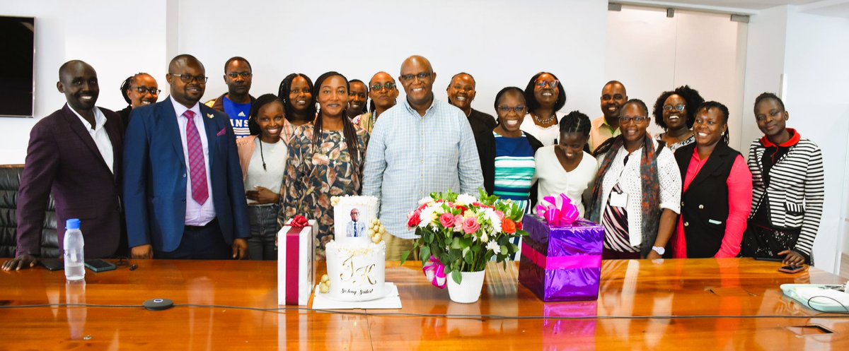 CRAKenya's tweet photo. Today, we bid farewell to CPA James Katule, whose leadership as our CEO has been truly transformative. Staff expressed heartfelt wishes for his future: greater heights, national & global visibility...and more of God's blessings. #Leadership #Farewell #TeamCRA https://t.co/ouyVrCeuuT