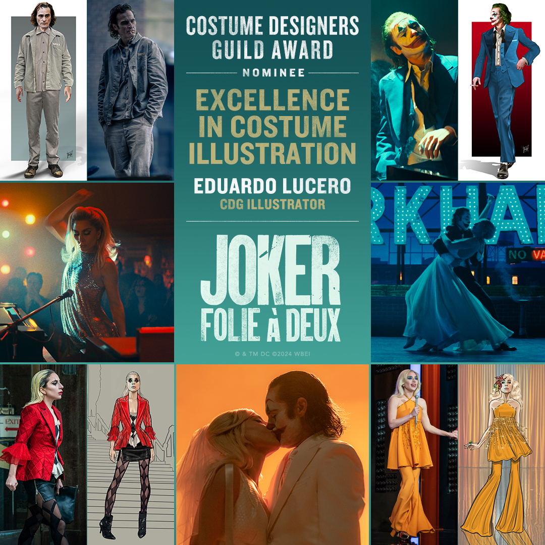 Congratulations to #JokerMovie’s Eduardo Lucero on his <a href="/CostumeAwards/">Costume Designers Guild Awards</a> nomination for Excellence in Costume Illustration!