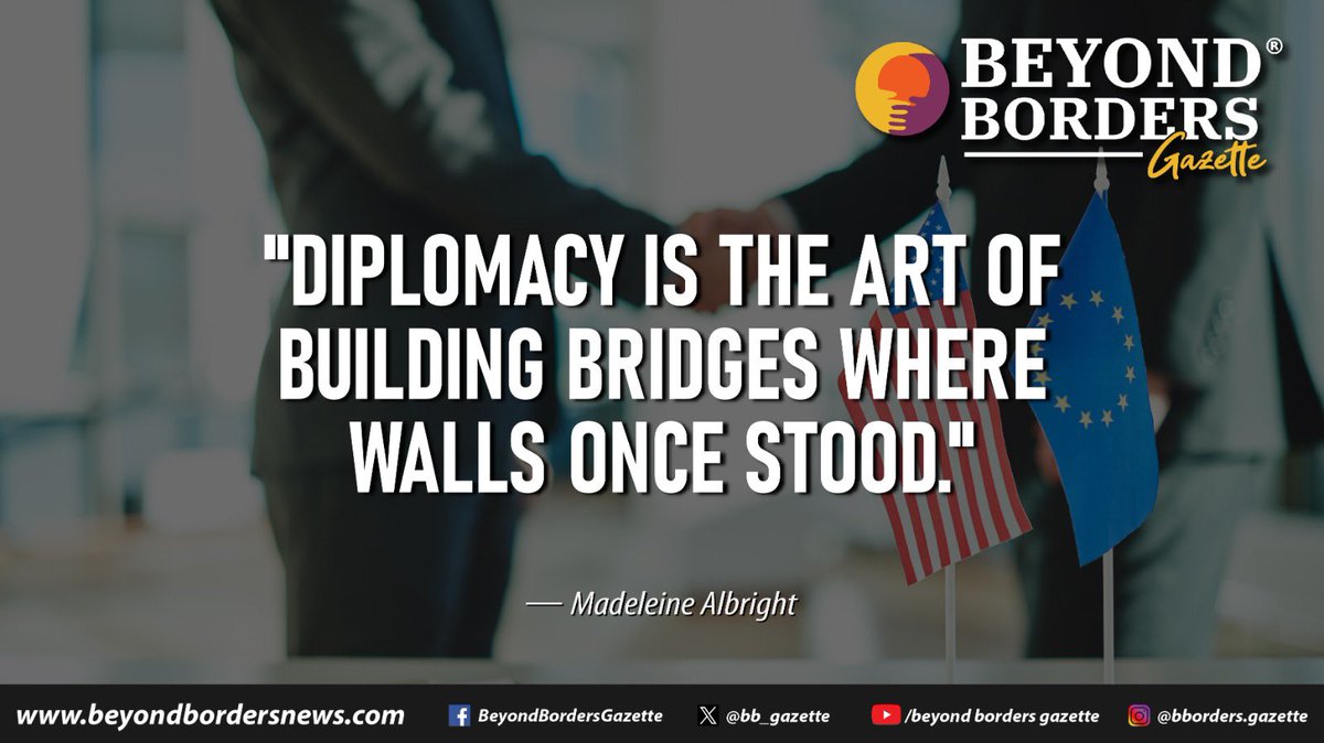 bb_gazette's tweet photo. “La diplomacia es el arte de construir puentes donde antes había muros.” – Madeleine Albright

#quotes #diplomacy #USA #Mexico #creatingbridges #Diplomacy #Leadership #BridgesNotWalls #MadeleineAlbright #Inspiration @Claudiashein @realDonaldTrump 🇺🇸🇲🇽 https://t.co/gmfE7Oddvb