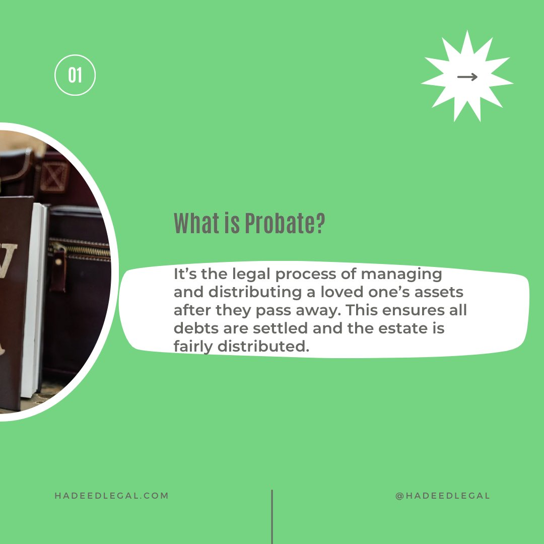 hadeedlegal's tweet photo. Navigating probate in Florida? Here are 3 key things you need to know! 🏛️ Whether you’re planning ahead or managing a loved one’s estate, understanding the process can make all the difference. 💡 #ProbateTips #EstatePlanning #FloridaLaw #HadeedLegal https://t.co/krbShsa4vD