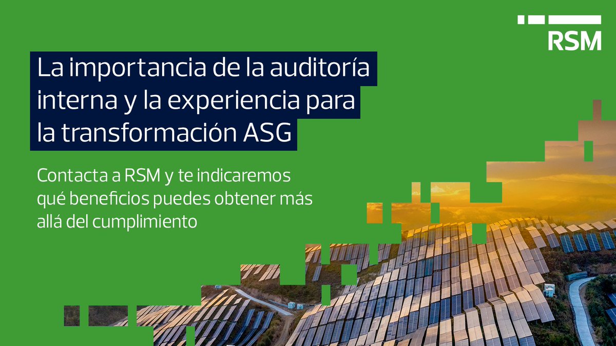 RSMLatinAmerica's tweet photo. Adoptar prácticas #ASG no solo evita sanciones, sino que también abre puertas a #mercados premium y fortalece relaciones comerciales. Si buscas impulsar la #sostenibilidad de tu #empresa, contacta a RSM y te indicaremos qué beneficios puedes obtener más allá del cumplimiento https://t.co/CGR9NpCU6t