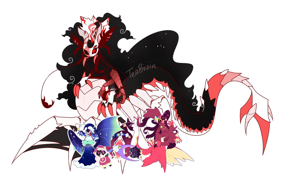Tea_TheNoBrain's tweet photo. #dandysworld #dandysworldoc 
I just wanna post my moon oc's https://t.co/IPDIn900Pf