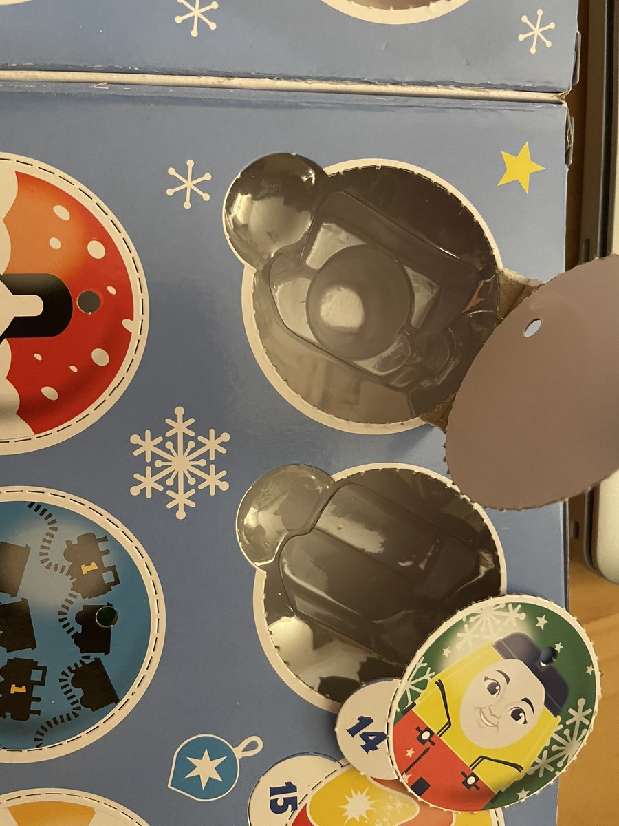 zebrascacharity's tweet image. 😢 Disappointing today our 18 year old autistic son opened his @ThomasFriends minis advent calendar number 13  and it was missing 😢 he quickly opened number 14, and pretended it was ok , but it isn’t ok @Autism #thomasandfriends #adventcalender #Christmas2024