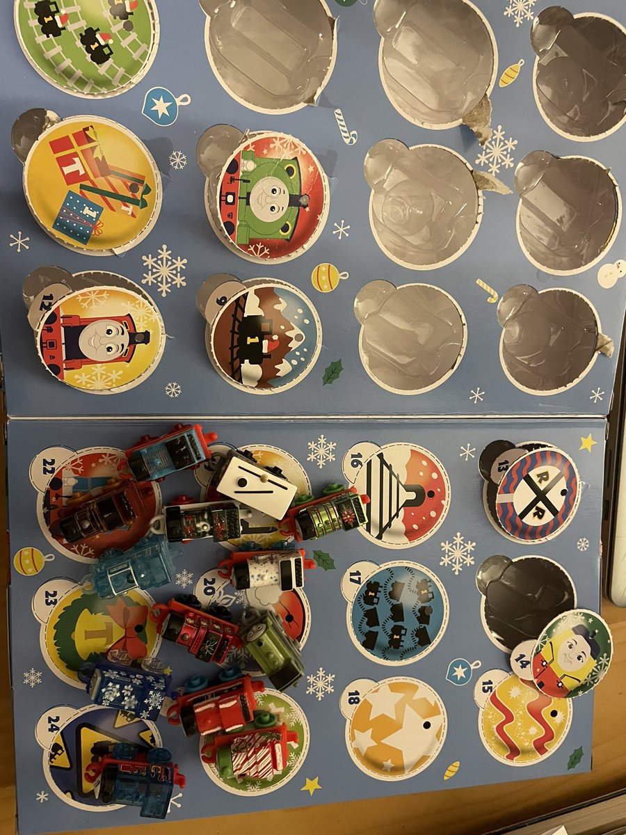 zebrascacharity's tweet image. 😢 Disappointing today our 18 year old autistic son opened his @ThomasFriends minis advent calendar number 13  and it was missing 😢 he quickly opened number 14, and pretended it was ok , but it isn’t ok @Autism #thomasandfriends #adventcalender #Christmas2024