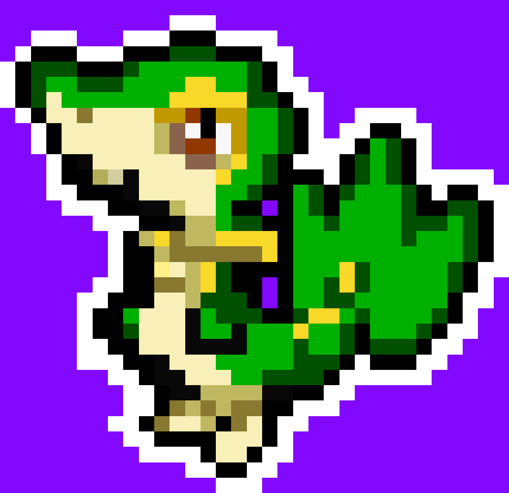 1sevenofspades7's tweet photo. Snivy, kinda messed up and made it all messy, i think ill stay away from pokemon and stick to basic things for now until im more experienced #artmoots #pixelArt https://t.co/rY89Dg1xBR