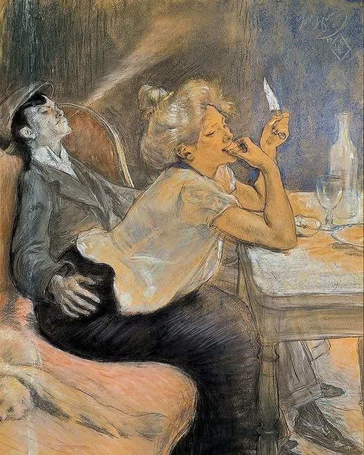 Louis Legrand, pintor francés
La cena del apache, 1901