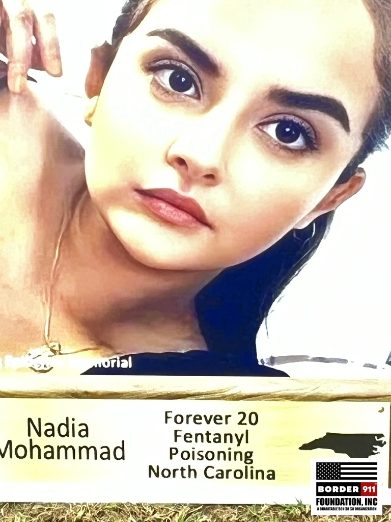 Starting today, Border911 Foundation, Inc. will honor lives lost too soon to fentanyl poisoning with our "Never Forget" Friday posts. 💔 Today, we remember Nadia Mohammad from North Carolina. Never forget this beautiful soul taken far too soon. #NeverForget #FentanylAwareness