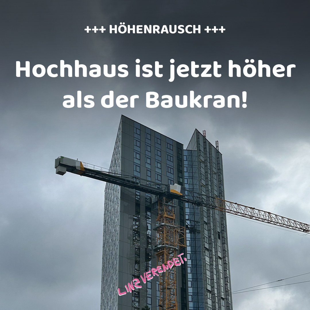 linzverendet's tweet photo. 🤷‍♀️ Hochhaus ist jetzt höher als der Baukran!
💫 Höhenrausch 2025.

#hochhaus #linzpolitik #linz #streetlife #bro #oida #linzverendet #lebensstadtlinz #upperaustria #visitlinz #city #hood #l_nz #leiwand #Sustainability #sicherheit #hoch https://t.co/F5ooQ4BOfZ