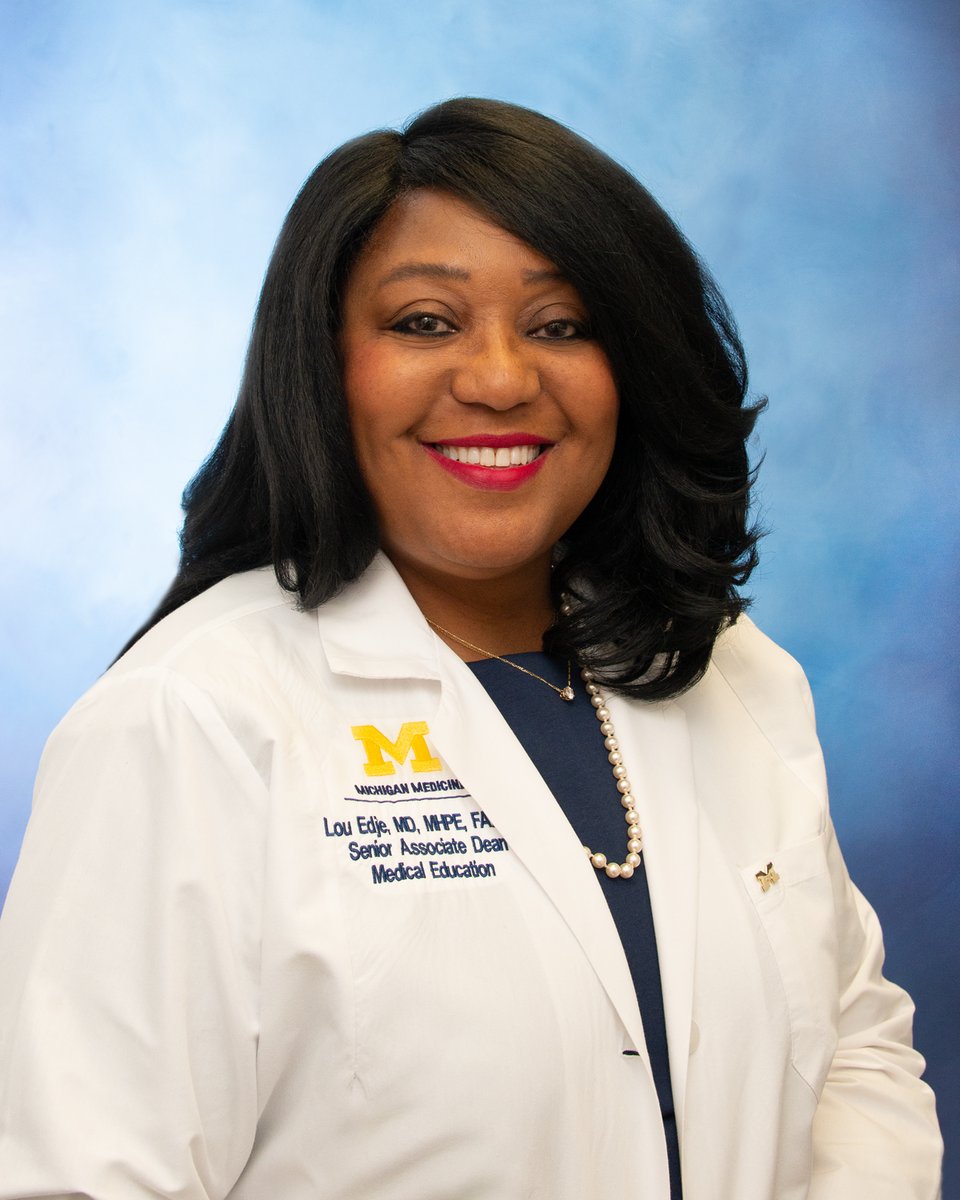 University of Michigan Medical School (@umichmedschool) on Twitter photo Considering a Master of #HealthProfessionsEducation degree? Listen in as Dr. Louito Edje <a href="/ledje/">Lou Edje, MD, MHPE, FAAFP (she/her)</a> shares her journey from private practice and hospital leadership to a distinguished educator at the University of Michigan Medical School. michmed.org/7kzvn Considering a Master of #HealthProfessionsEducation degree? Listen in as Dr. Louito Edje <a href="/ledje/">Lou Edje, MD, MHPE, FAAFP (she/her)</a> shares her journey from private practice and hospital leadership to a distinguished educator at the University of Michigan Medical School. michmed.org/7kzvn
