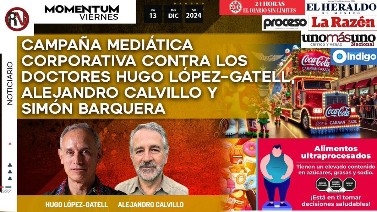 RompevientoTV's tweet photo. 🔥#Entérate #Entrevista
💬 @HLGatell; #AlejandroCalvillo, director de @elpoderdelc ⬇️
➡️ Campaña mediática corporativa contra los doctores #HugoLópelGatell, #AlejandroCalvillo y @SBarquera
#Infórmate👇
https://t.co/VhCLJuf3m8 https://t.co/BxxMbL9Xlj