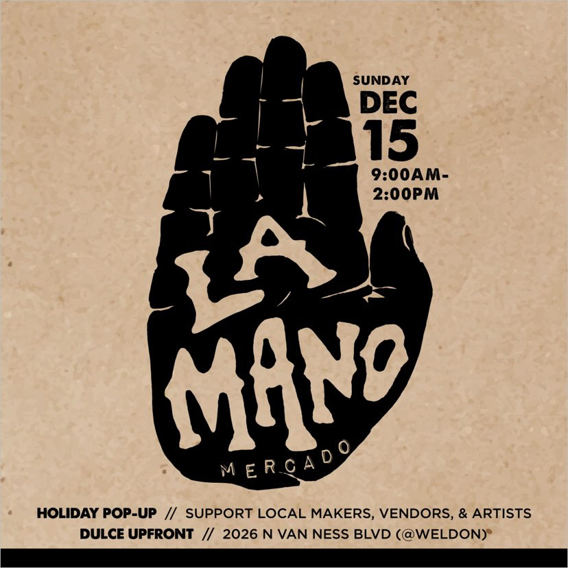 The first of three events for the final week before the holidays.
On Sunday we have the @dulceupfront event La Mano Mercado in the Tower District!
I’ll be there from 9am - 2pm!

#fresno #fresnoart #fresnoartist #fresnoevents #mercado