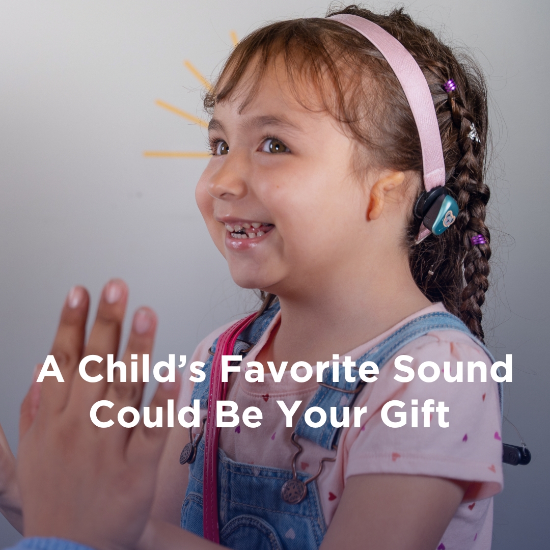 Imagine hearing your favorite sound for the first time, like your favorite song or your loved one’s laughter. That’s what YOU make possible for children like Vaiolet. With your support, we can continue to create more magical moments like these. Click the link in the bio.