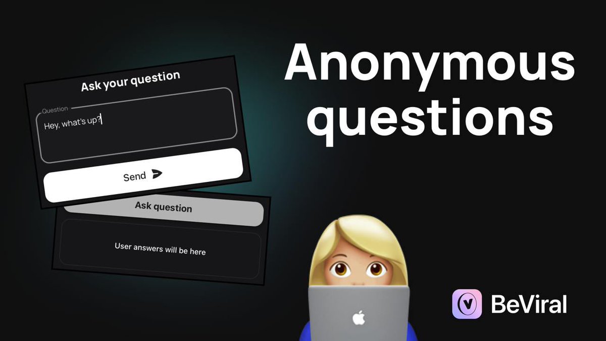 We are thrilled to announce our brand new feature: Anonymous Questions!  

Now you can ask any question to our users, and they can receive and view them without revealing the identity!
