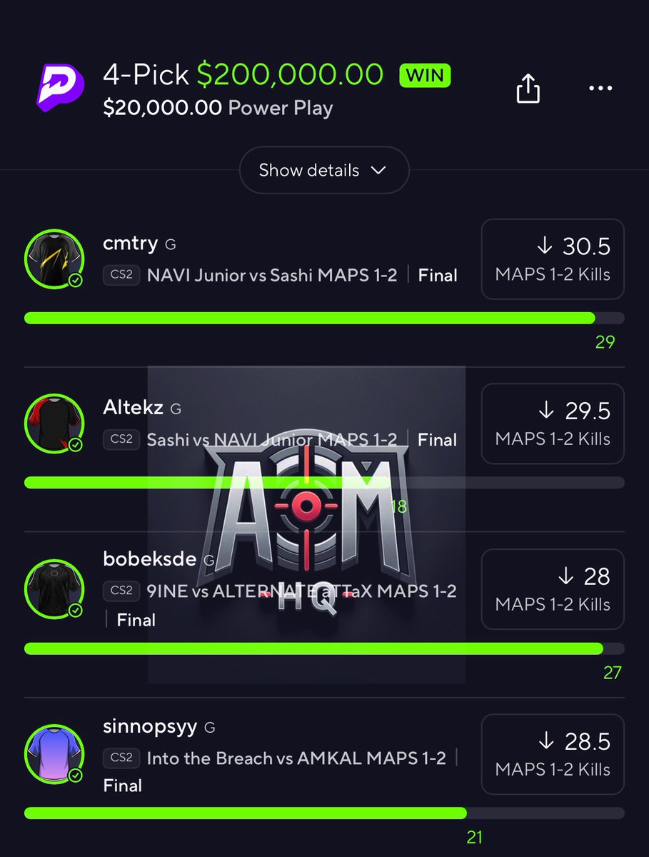 cdl_aim's tweet image. CASH THE FREE CS2 10x NUKE FOR $200,000💰🪬

Picking 100 random followers to win $1,500 EACH who: 

LIKES, RT, FOLLOWS &amp;amp; COMMENTS BELOW ONCE DONE❤️

👇🏼JOIN PREMIUM FOR MORE CS2 NUKES
fanbasis.com/cdl_aim

#PrizePicks #AimsHQ #GamblingTwitter #PrizePicksCS2 #GamblingTwitter