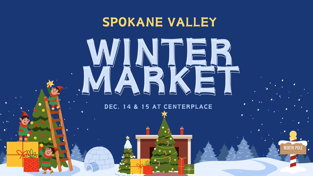 🎄 Spokane Valley Winter Market is BACK this weekend! 🎁
🛍️ Local vendors + kid-run booths
🎅 Free Santa photos (Sat.)
🎶 Music, crafts &amp; drinks in the beer garden!
📅 Dec. 14-15 | 🎟️ FREE | 📍 CenterPlace
Don’t miss it! #SpokaneEvents #WinterMarket