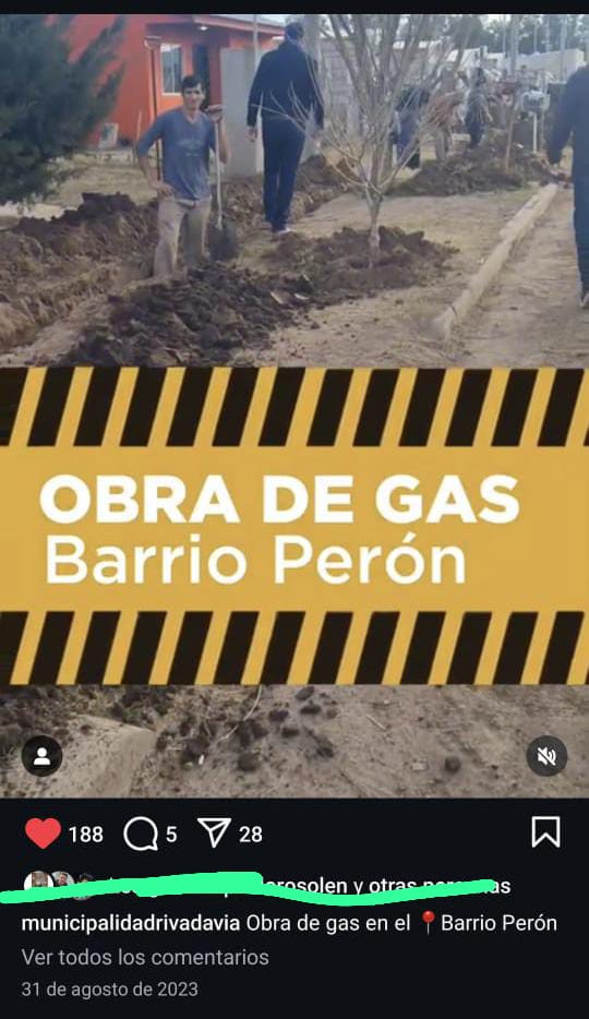 PRosolen's tweet photo. cloacas en el barrio Procrear II. Obra de cloacas en el barrio Perón en 2020. Obra de gas en el barrio Perón el mismo año. Hay que agregar la obra de gas en el barrio La quinta.  Seguramente en los próximos días estaremos desmintiendo a este gobierno de mentirosos. https://t.co/dRxOQJA0Lj