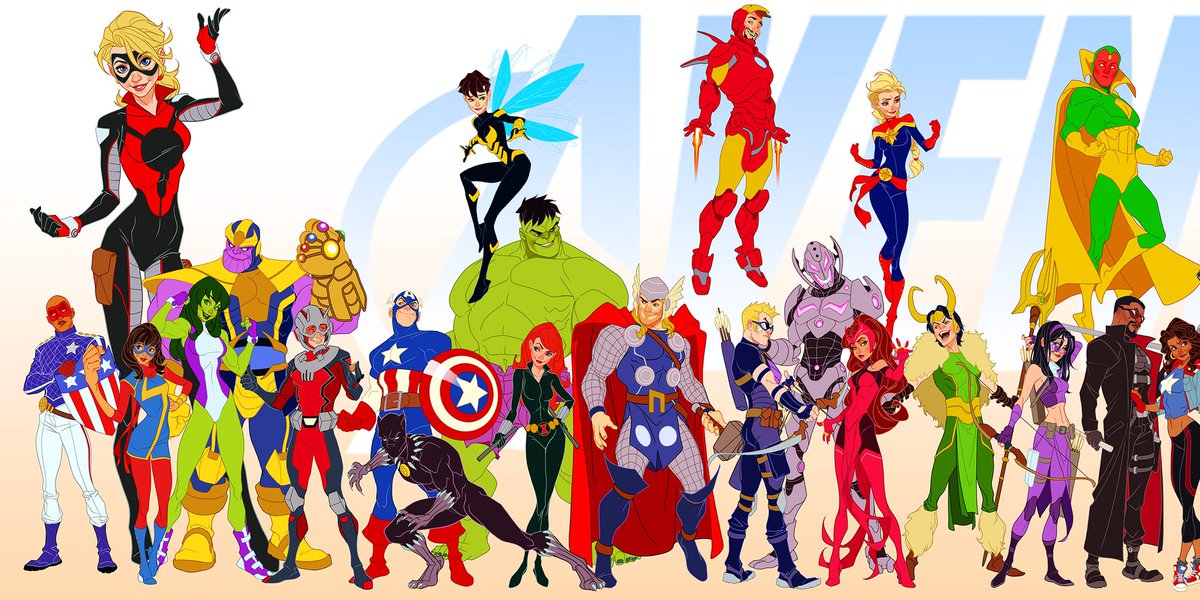 MonarchDafey's tweet photo. Absolutely phenomenal work by @MarkBrooksArt #Avengers https://t.co/Sb8CpkfPOg