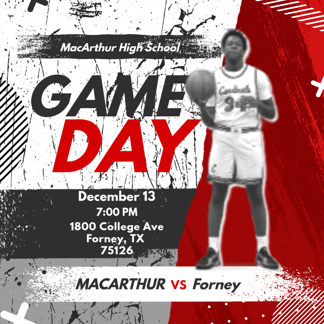 MacArthur_hoops's tweet photo. 🚨GAMEDAY🚨
⏰9A 5:30 pm
⏰JV 5:30 pm
⏰Varsity 7:00 pm
📍  Forney High School https://t.co/MlO1aA6oJI