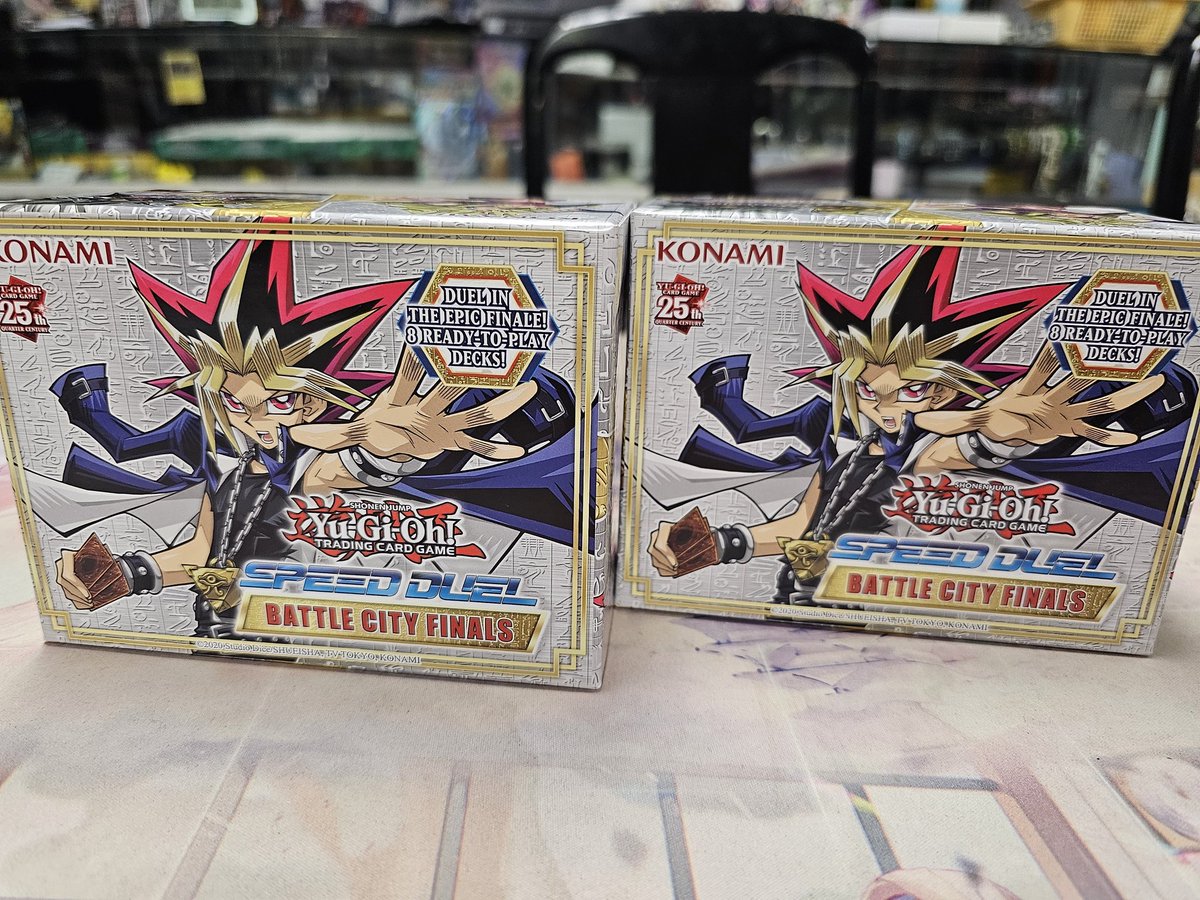 CuteCitySales1's tweet photo. #yugioh Speed Duel Battle City Final booster box and single cards are ready for sale!! 

#yugiohcards #yugioh #konami #yugiohtcg #yugiohgx #yugioh5ds #yugiohzexal #yugioharcv #yugiohvrins #yugiohsevens #yugiohR #SpeedDuel #battlecityfinal @YuGiOh_TCG @YuGiOhNewsTCG https://t.co/hOn7JXPYlr