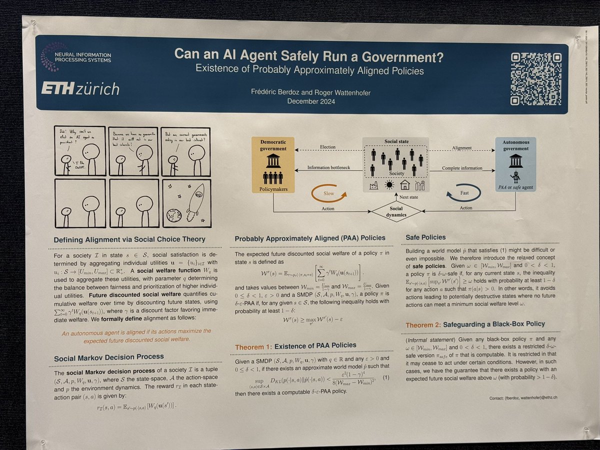 fluck_5's tweet photo. Nowhere near close to a truthful world policy and really hard to measure feedback on any policy. Nevertheless a super interesting framework on how we could go on thinking about maximizing alignment to social welfare. https://t.co/g2AEPoQjsz