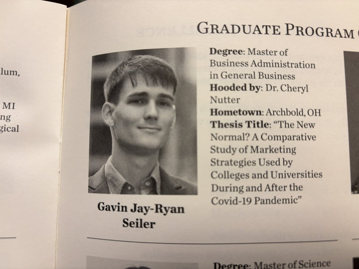 Congrats to my oldest for earning his MBA today! 👨‍🎓🎓

Stat of the day: Less than 15% of Americans hold a master’s degree or higher. Proud of ya Gavin!