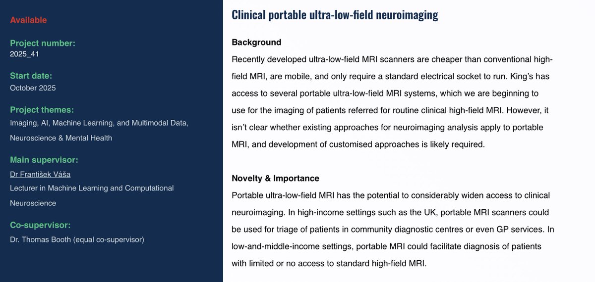 Check out my latest article: ...are you motivated and academically excellent?  AI &amp;amp; imaging PhD project now available - deadline 30th Jan  linkedin.com/pulse/you-moti… via <a href="/LinkedIn/">LinkedIn</a>