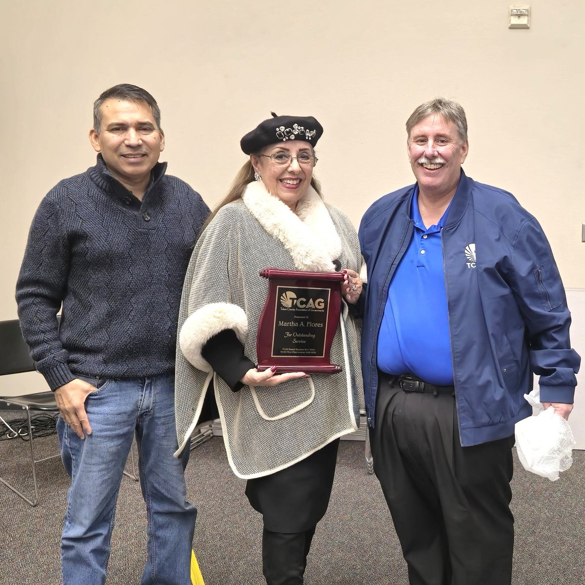 TCAG would like to extend our heartfelt gratitude to two incredible leaders!
Mayor Martha Flores – Thank you for your tenure of dedicated service on the TCAG board. 
Supervisor Amy Shuklian – As our outgoing TCAG board chair, your steadfast leadership and collaborative spirit.