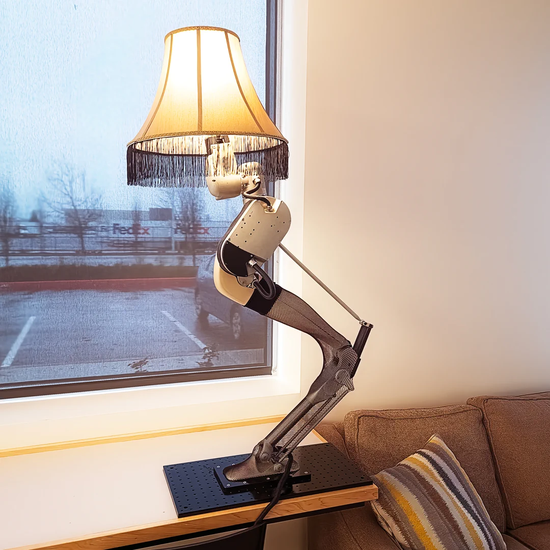 Custom Digit leg lamp, as inspired by the movie The Christmas Story