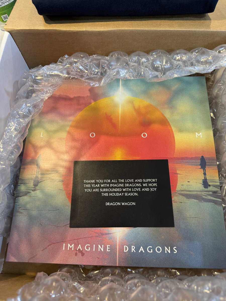 lesbo_pet_lover's tweet photo. AHHHH!!! Look at what came in the mail!!  @dragonwagon made my whole holiday ❤️❤️ I love this band and fandom more and more every day. Super thankful for this 🥹 wishing all a happy imagine dragons holiday https://t.co/xoMYd1a6hC