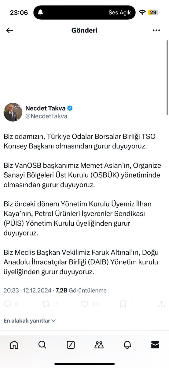 Sormak istiyorum siz bir kaç kişi kendi çıkar ve menfaatleriniz için odanın imkanlarını kullanarak zengin olurken,Van’ın en fakir il olmasındanda gurur duyuyormusunuz? Eğitimde, ihracatta, ithalatta, milli gelirde sonuncu olduğumuzdan da gurur duyuyormusunuz. Merak ediyorum.