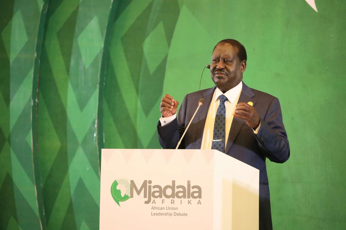 AUC chairmanship Debtae: Raila promises to transform Africa's economy if elected as new AUC chairperson ow.ly/P3A650UqYY2