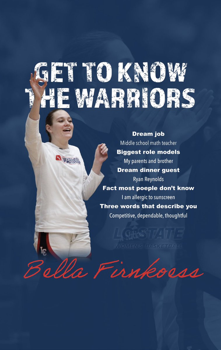 LCSCWBB's tweet image. Meet Bella Firnkoess 💙