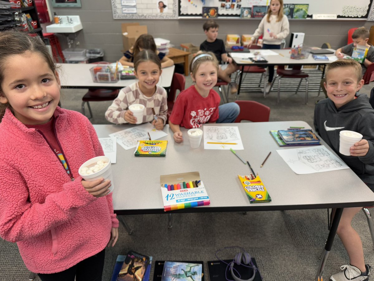 ally__leanne's tweet photo. National Hot Chocolate Day and the last Friday before break calls for some hot cocoa with friends!! @LorenaISD @Lorena_Elem #TheLeopardWay ❄️☕️ https://t.co/JutpE3Nih6