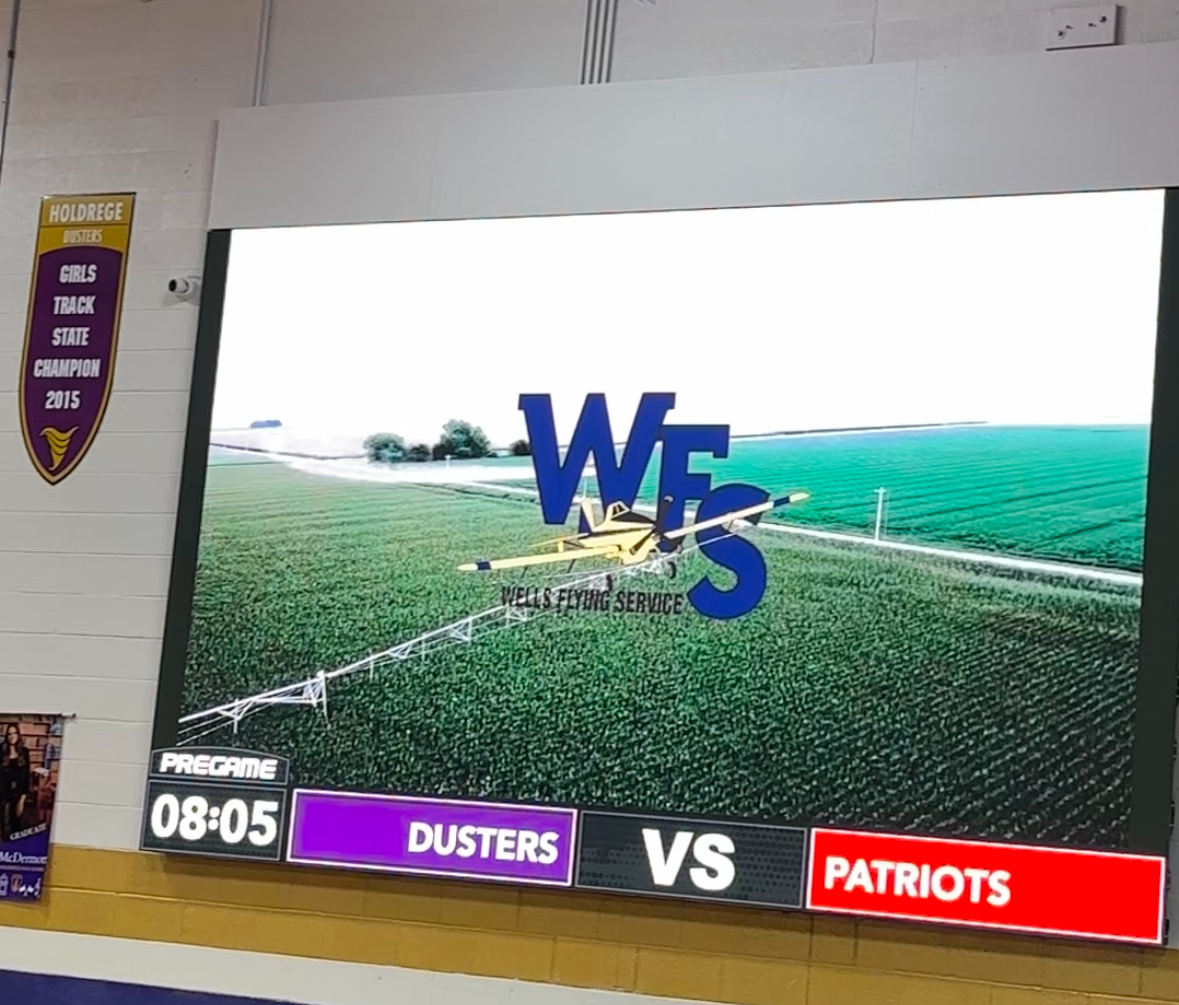 AgAviationNAAA's tweet photo. Looking for unique ways to market your aerial application services? Check this out in Nebraska: Holdrege Dusters’ digital scoreboard at sporting events and Nebraskaland Aviation hosts wrestling right at their hangar! Watch live: Fri, Dec. 13 at 6:00 CST https://t.co/yyjO59jTg8 https://t.co/c7gWba9O2w