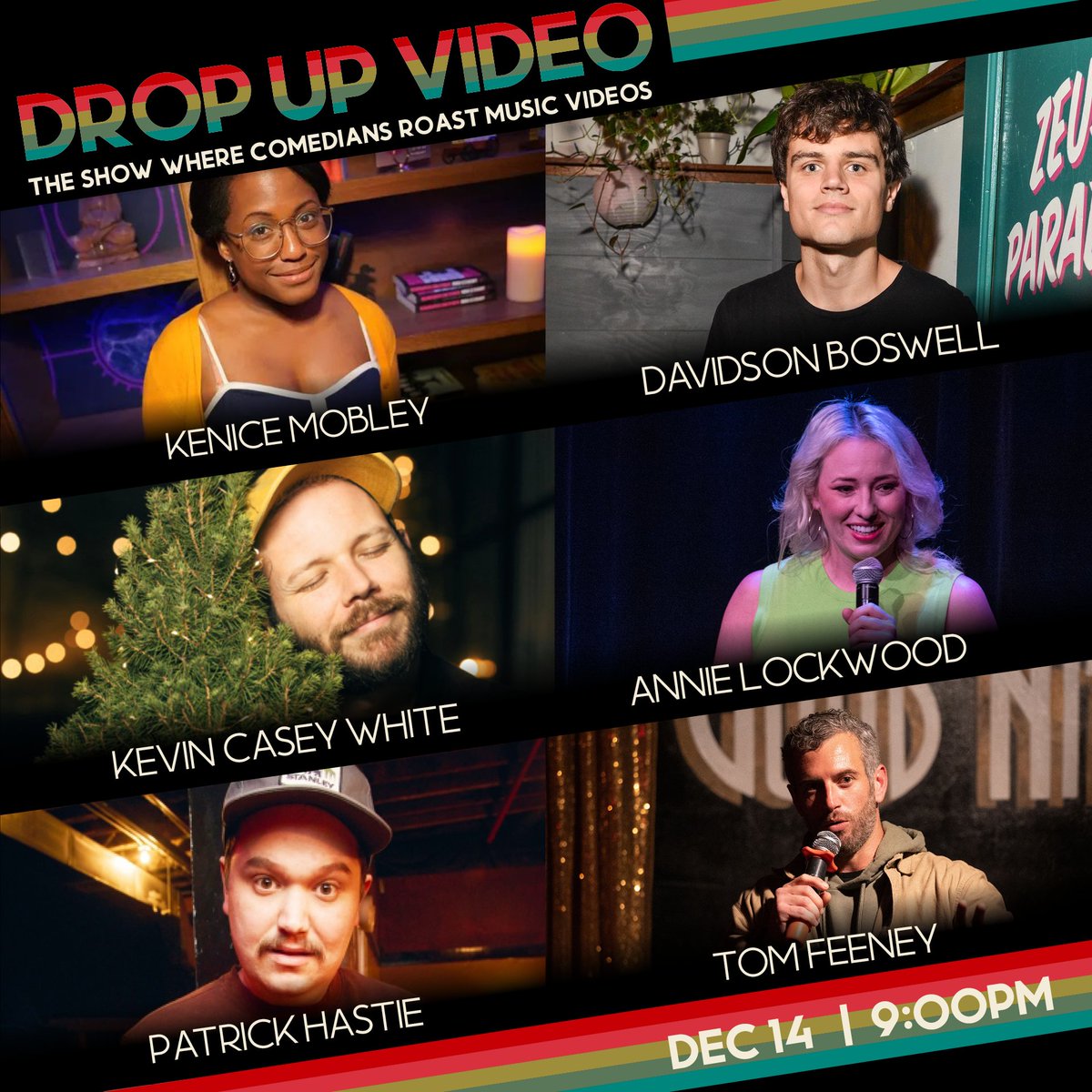 SATURDAY at <a href="/pinebox/">The Pine Box</a> it's Drop Up Video! We have a panel of comedians riffing on the music videos we love to hate. w/ <a href="/BoswellDavidson/">Davidson Boswell</a> <a href="/kenicemobley/">Kenice Mobley</a> <a href="/tomsfeeney/">Tom Feeney</a> <a href="/PatrickHastie/">Patrick Hastie</a> <a href="/KSilly/">Cash Cab for Cutie</a> + more! Freaks who are still on twitter use code 'freaks' for $5 tix
dropupvideo1221324.eventbrite.com/?aff=tw