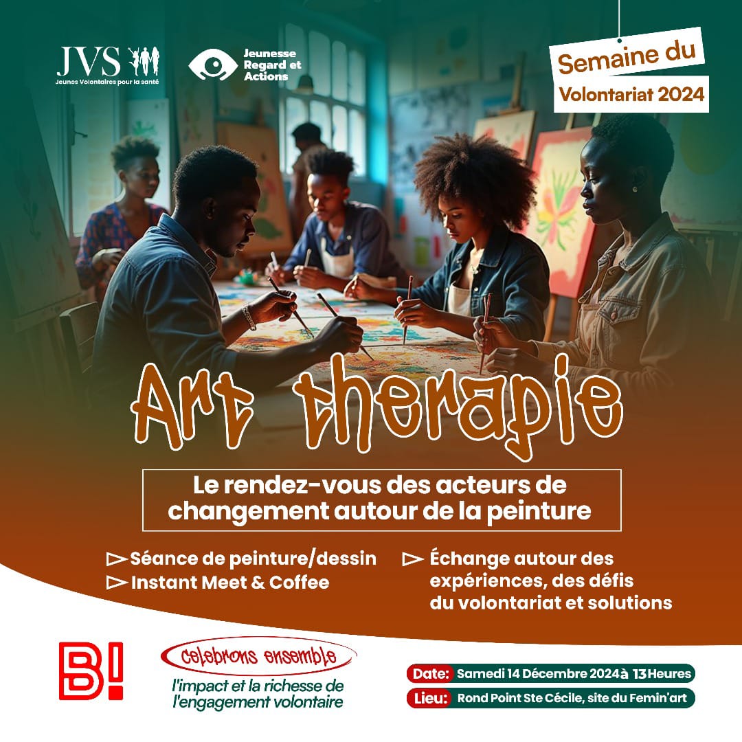 JVSAssociation's tweet image. Rejoignez-nous ce samedi 14 décembre à 13h pour une séance d'Art Thérapie🎨 

Moment de bien-être, échanges sur les défis du volontariat et solutions autour de la peinture et d'une collation 😻
 Inscrivez-vous vite, places limitées 👉urlz.fr/tptZ

A demain 🥰
