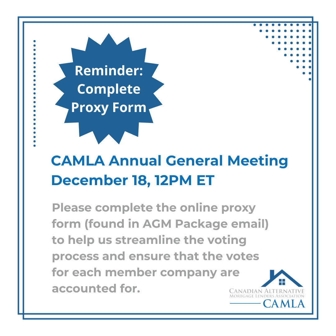 CAMLA Members: Please complete the online proxy form (found in your AGM Package email) to help us streamline the voting process and ensure that the votes for each member company are accounted for. 

The AGM is set to begin at 12PM ET on Wed, Dec 18.
#AGM #elections #proxy #CAMLA