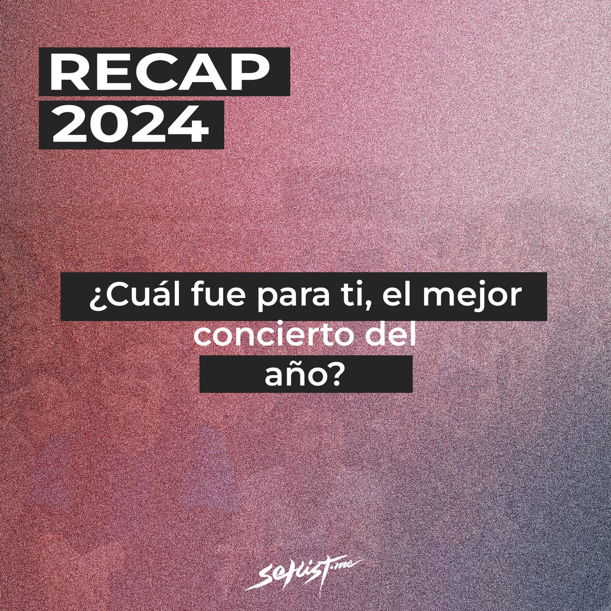Setlist_me's tweet photo. ¡Van! Nosotros tenemos un listado, les agregamos nuestro top 10 en el primer reply. 🤘😮

#recap2024 #SetlistMe https://t.co/v0E8EQIyD0