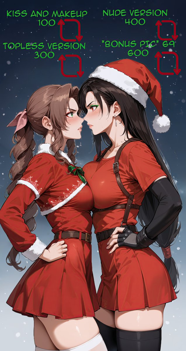 CreationsLevi's tweet image. I was saving this for next week but Levi dun feel well so humor me cause it's already ready to go. &lt;3 So, help Tifa and Aerith get along. : D
