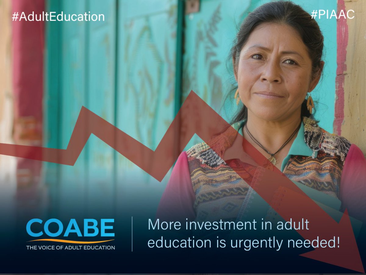New PIAAC data shows that from 2017 to 2023, U.S. adults saw a decline in literacy and numeracy scores. It's clear: more investment in adult education is urgently needed! #AdultEducationMatters #EducateAndElevate #PIAAC