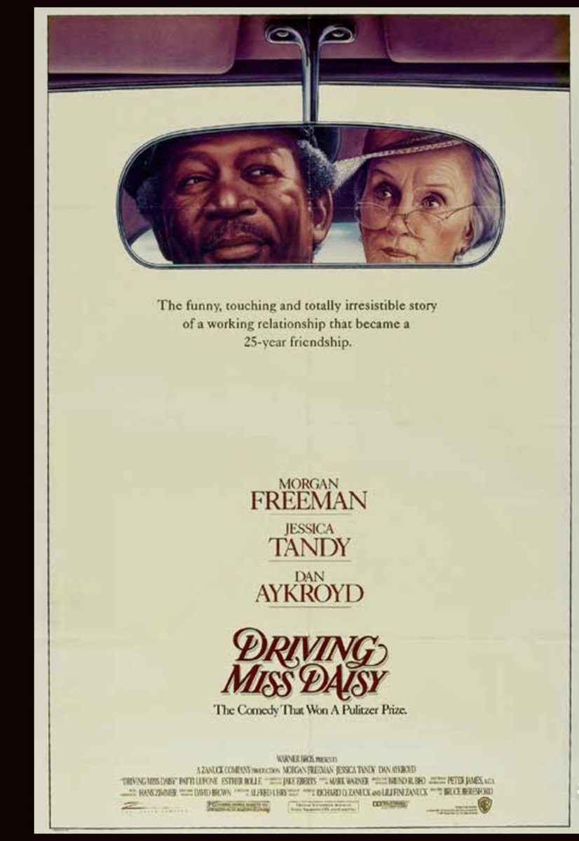TheDustinFitz's tweet photo. 35 years ago today, “Driving Miss Daisy” was released in theaters. It received 3 Oscars: Best Picture, Best Actress (Jessica Tandy) &amp; Best Adapted Screenplay. https://t.co/Db4FzOvMYm
