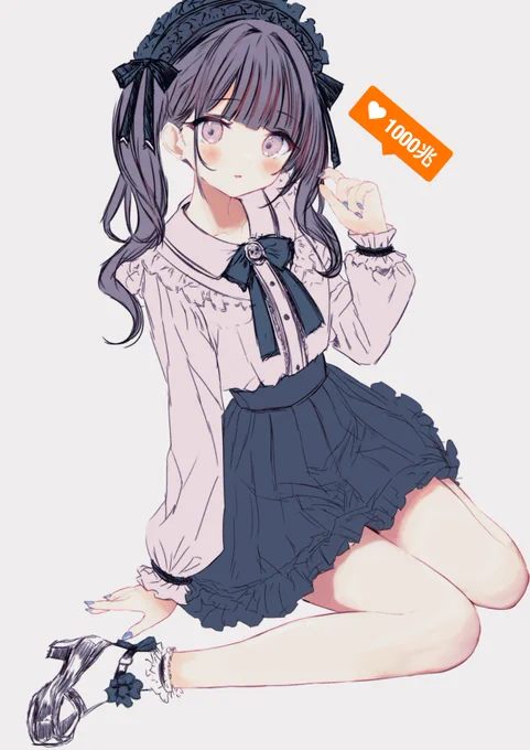 この子です #今年も残りわずかなので今年一番伸びた絵を貼る 