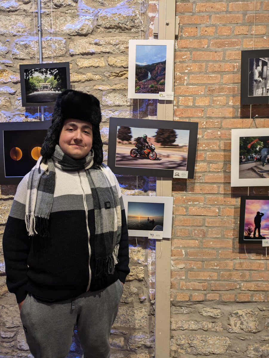 art_scn's tweet photo. Congrats to our North Star Artists who were recognized last night at the Kane County ROE Photography show! Olivia Lykins, John Mourafetis, Shannon Golly,  and Aiden Perez. @StCharlesD303 @D303Pride @StCharlesNorth https://t.co/IGsDuceaLj