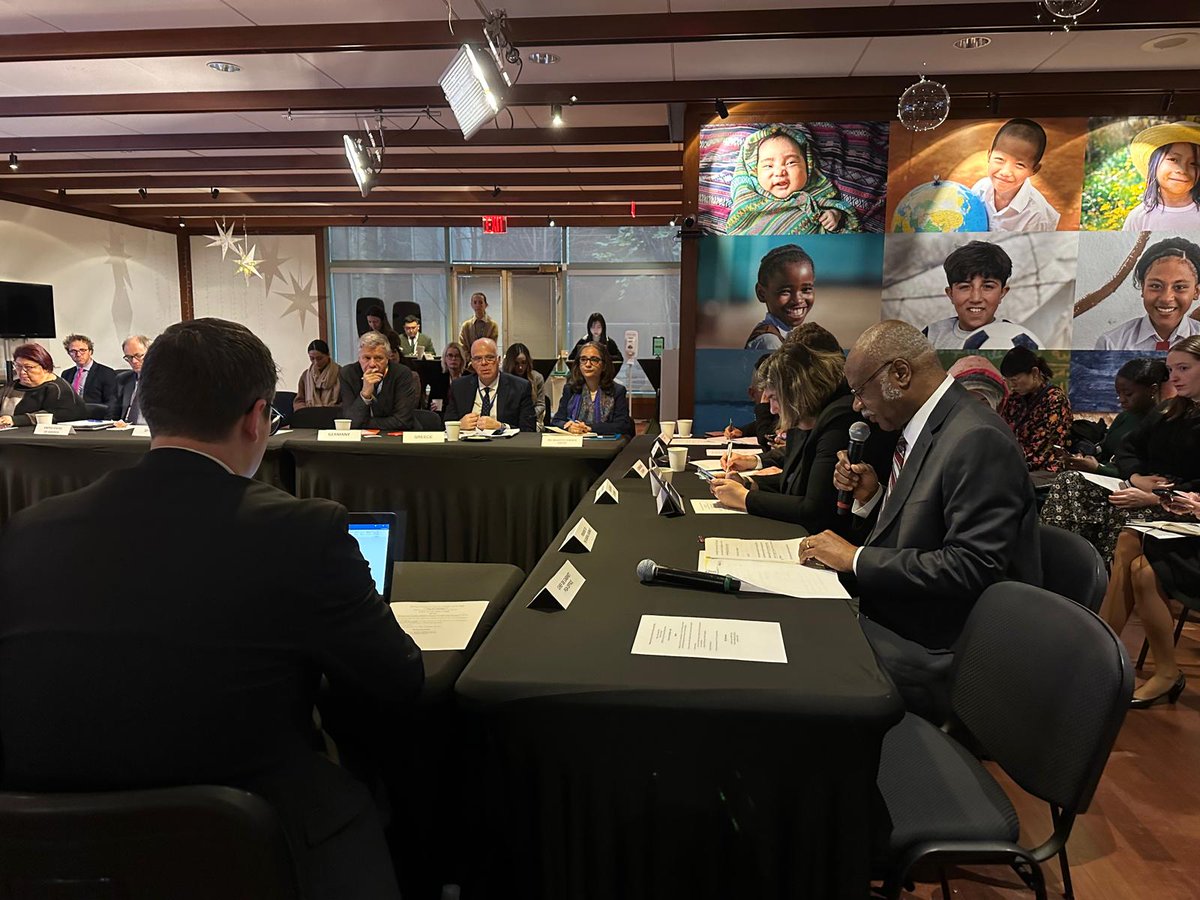 UN_PGA's tweet photo. I wish to thank @UNICEF and the Group of Friends of Children and the #SDGs for inviting me to speak today at the UNICEF House.

As we prepare to mark the 80th anniversary of these United Nations next year, we must recommit to our founding legacy to save succeeding generations from the scourge of war and from all other suffering.

With determination, without delay, undeterred.

Let us intensify our efforts to protect and promote children’s rights.

Let us amplify the voices of children and youth, recognizing them as vital agents of positive change.

#Children