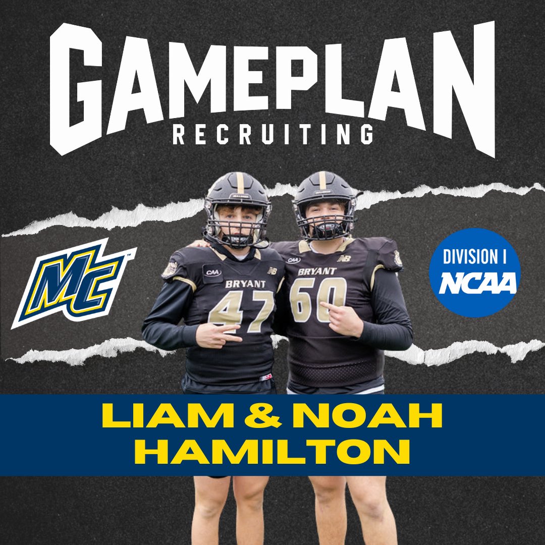 Noah Hamilton 5⭐️ K/P (@noahham11) on Twitter photo Committed to Merrimack College! Running it back with my twin!!
<a href="/CoachGennettiMC/">Mike Gennetti</a> <a href="/Coach_Kessel20/">Nik Kessel</a> <a href="/Coach_MThompson/">Matt Thompson</a> <a href="/GP_Recruiting/">GamePlan Recruiting</a> <a href="/Hunterh24/">Hunter Holmes</a> <a href="/LiamHam1206/">Liam Hamilton LS</a> Committed to Merrimack College! Running it back with my twin!!
<a href="/CoachGennettiMC/">Mike Gennetti</a> <a href="/Coach_Kessel20/">Nik Kessel</a> <a href="/Coach_MThompson/">Matt Thompson</a> <a href="/GP_Recruiting/">GamePlan Recruiting</a> <a href="/Hunterh24/">Hunter Holmes</a> <a href="/LiamHam1206/">Liam Hamilton LS</a>
