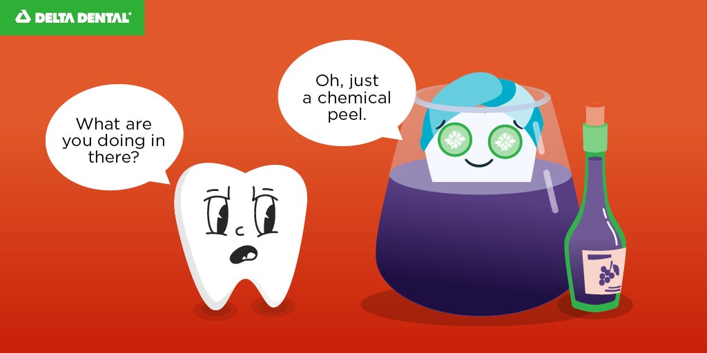 Remember to brush your teeth after drinking acidic drinks, such as wine!