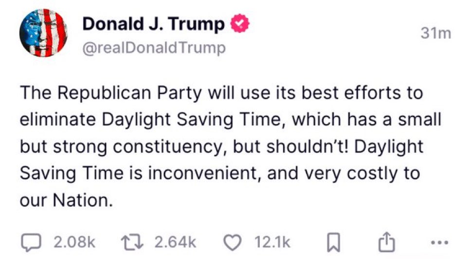 3YearLetterman's tweet photo. Fuck this shit we need to end STANDARD time and make DST permanent. Who the hell is like “yes, I love that it now gets dark at 5 pm and want it to be darker earlier year round?” https://t.co/CNYU0eFCKv